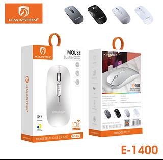 ￼Mouse Sem Fio Wireless Recarregavel Led Rgb 2,4GHz Bluetooth Bateria Interna Ergonômico Silencioso