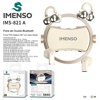 Fone de Ouvido Bluetooth TWS metálicos 360° com dupla rotação（Com 2 pares de fones de ouvido）