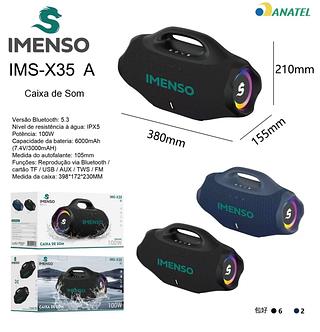 Caixa De Som 24000mah 100w Ipx5 Imenso