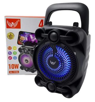 Caixa De Som Bluetooth Led Rgb Usb Cartão Tf Alta Qualidade Única