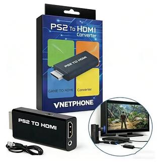 Adaptador Conversor Ps2 Audio Vídeo Av Para Cabo Hdmi