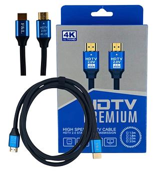 Cabo Hdmi 2.0 1.50 Metros 4k Blindado - Conectores 24k Gold