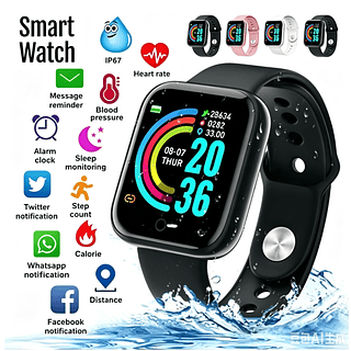 Relogio Inteligente Smartwatch D20 Bluetooth Diversas Cores
