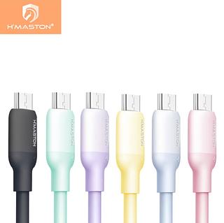 ￼H'maston SJX14 Cabo Carrega Macaron Usb Dados Turbo Celular V8 1Metros