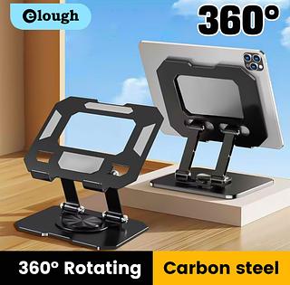 ￼Suporte P/ Celular e Tablet De Mesa Giratório 360° De Alumínio Ajustável