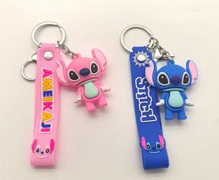 Chaveiro colorido animados, pacote com 12 unidades