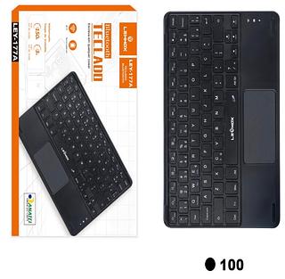 Teclado Bluetooth com Touchpad Slim Sem Fio para Tablet iPad Android Windows PC Silencioso Portátil