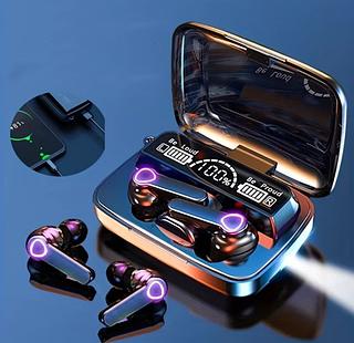 ￼Fone De Ouvido Sem Fio M19 Com Visor Digital LED Em Compatível Fones Microfone Para Sistema Android IOS Windows（caxia100pc✖️16.3reais=1630reais）