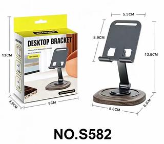 Suporte de telefone de Metal de grão de madeira para celular Tablet Universal Desktop pessoas