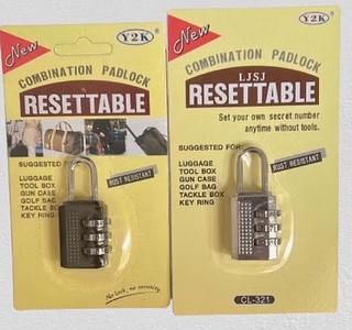 Cadeado Com Senha 22mm e Código De Senha Com Combinação De 3 Dígitos Para Mala / Bagagem