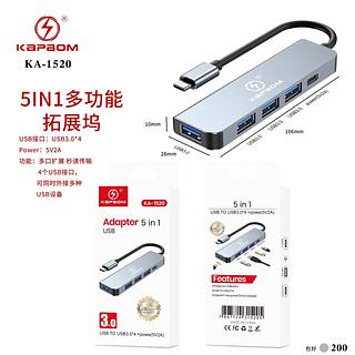 ￼Tipo C HUB USB 3.0 100W Multiportas Com Portas Para Acessórios De Computador Macbook