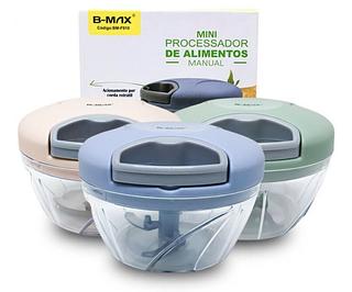 Triturador Processador De Alimentos Manual Fatiador Top 500ml BM-F910
