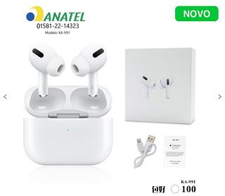Pro3 Fone De Ouvido Bluetooth Pro Tws 3 Air Premium Sem Fio Cor Branco（）