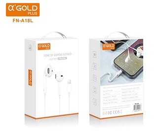 Fone de Ouvido Estéreo com Microfone iPhone—AGOLD