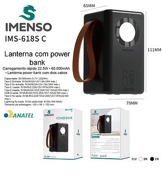 NOTEBOOK Imenso Powerbank 60000mAh Carregador Portátil Celular Tablet Bateria Portátil 22.5W