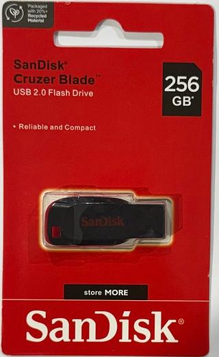 Pendrive Sandisk Usb Cruzer Blade 256Gb