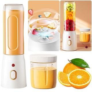 ￼Kit 2Liquidificador portátil fabricante de suco elétrico de 6 lâminas para sucos e comida para bebê