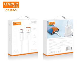 CABO DE CARGA RÁPIDA TURBO POWER USB PARA tc 1 M METROS AGOLD
