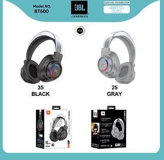 Fone bluetooth Gamer Tune 600 NC com led Rgb