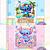 Livro de colorir STITCH，50 imagens, capa mole holográfica, formato A5 120g