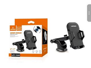 Suporte Veicular Para Celular Com Ventosa Trava Automática 360º Lehmox LEY-1646