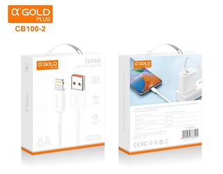 CABO DE CARGA RÁPIDA TURBO POWER USB PARA IOS 1 M METROS AGOLD