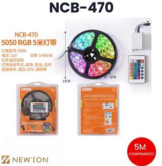 Fita Led 5m Rgb 16 Cores 5050 Prova D'agua + Fonte+ Controle（ley-2103）