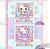Livro de colorir Hello Kitty-50 imagens, capa mole holográfica, formato A5 120g