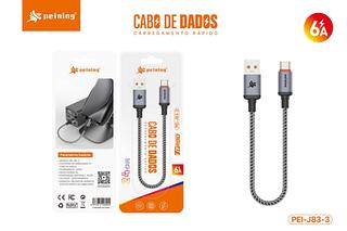￼Cabo Carregamento 24cm USB para Tipo-C （PEINING）