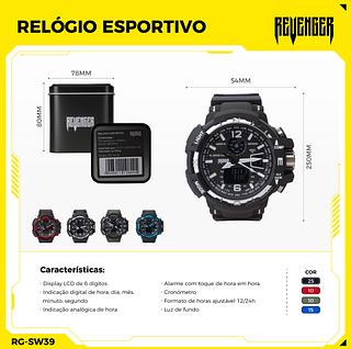 Relogio Masculino Esportivo Militar Digital Led Prova D'água com caxia—KNUP