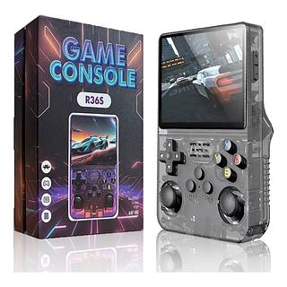 ￼Console Portátil R36S + de 15.000 Jogos Vídeo Game 64g Linux Tela IPS 3.5 Polegadas