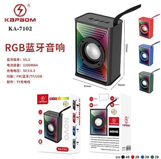 ￼Mini Caixa De Som Com Led E Bluetooth