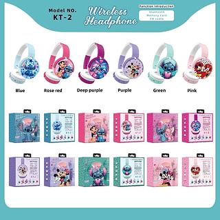 ￼Fone de ouvido Bluetooth estéreo sem fio mickey & minnie stitch