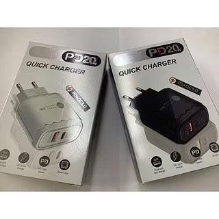 Fonte quick charger PD20 usb e tipo c 20w