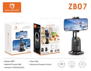 ￼H'maston ZB07 Gimbal Suporte Celular 360° de telefone versátil Rastreamento Inteligente Facial