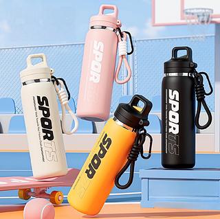 Novo estilo de um clique tampa de abertura rápida copo térmico de aço inoxidável ao ar livre dedicado copo de água cicli（bm-p2082）