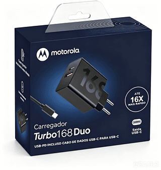 carrecador motorola dupla saida USB mais tyoe-c cabo type-c turbo 168w qualidade（pode iphone 15）