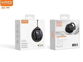 ￼Fone de Ouvido Bluetooth KD-799 Esportivo Sem Fio Corrida Treino Academia Resistente a Suor Alta Qualidade Som Estéreo