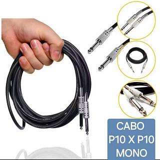 Cabo P10Estéreo X 2 P10 Mono Blindado 1.5m