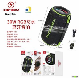 ￼Caixa De Som Bluetooth Portátil Potente Com Alça Led Rgb Bluetooth Portátil Tws 30w，IPX6