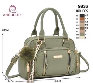 Bolsa Feminina Com Alça Lateral Transversal Faixa de Mão de Couro