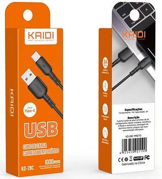 CABO KAID Carregador Usb Celular TYPEC Android Turbo Rápido