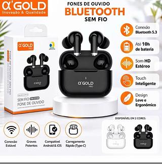 Fone de Ouvido Bluetooth Longa duração—AGOLD