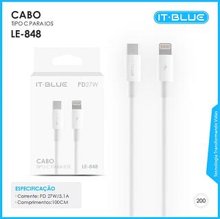Cabo De Dados Pd 27w Type-c Para Ios It-blue