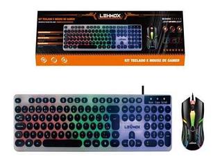 ￼Kit Teclado E Mouse Profissional Gamer Rgb portuquws