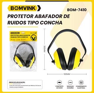 PROTETOR ABAFADOR DE RUIDOS TIPO CONCHA