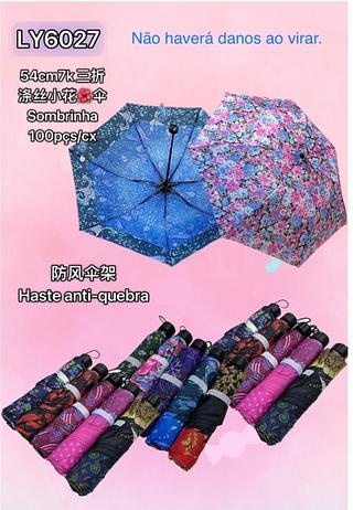 Guarda Chuva Sombrinha Bolsa Pequena Proteção Uv