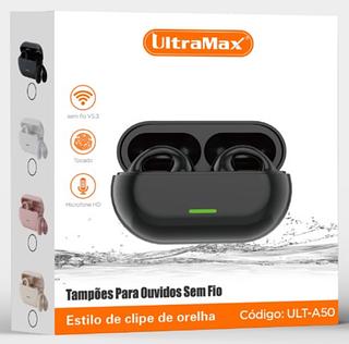 Fone De Ouvido Earcuffs Condução De Ossos Sem Fio Bluetooth Auriculares TWS Earbuds Sports（Cor preto）