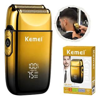 Barbeador Bivolt Kemei Tx10 Profissional Shaver Elétrico Top