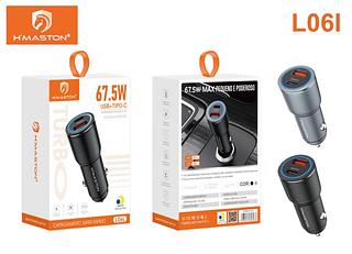 Fonte Carregador carro USB + Tipo-c 67.5w Hmaston（L13-4）